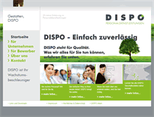 Tablet Screenshot of dispo-personal.de